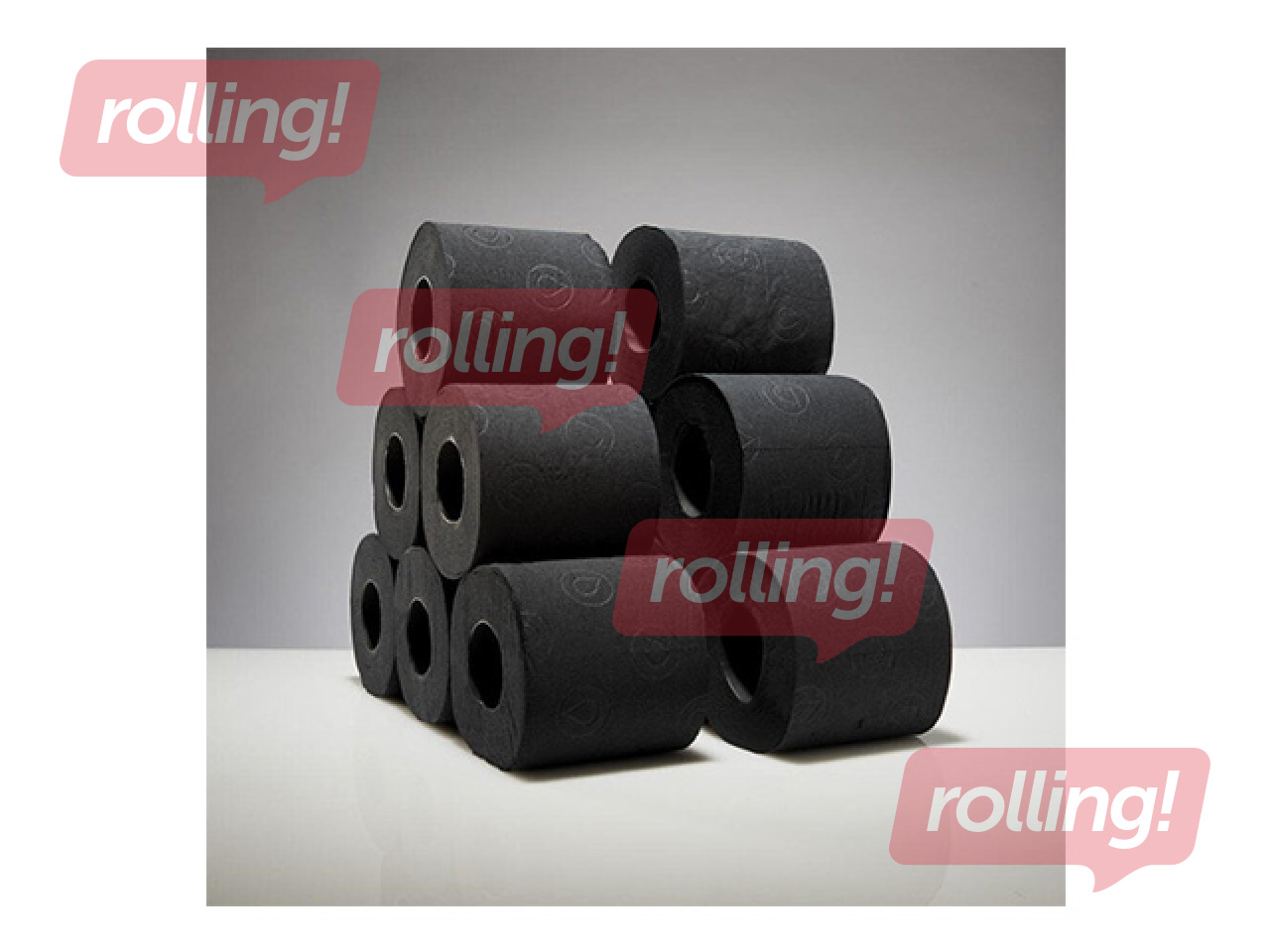 Tualettpaber Renova, 6 rulli,, 3 kihti, must
