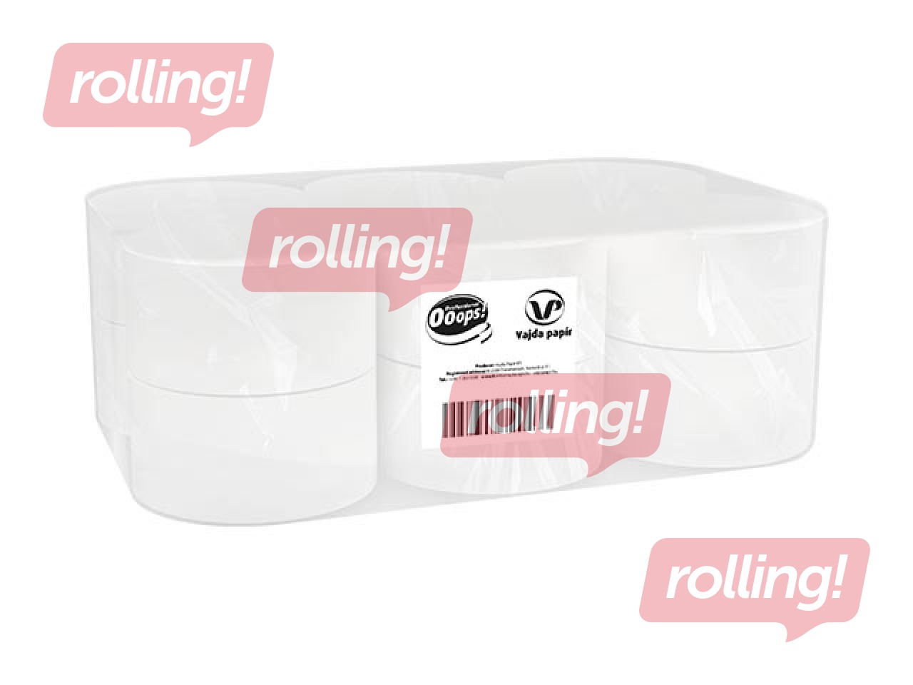 Toilet paper Ooops! Mini Jumbo T2, 170m, 12 rolls, 2 layers, white