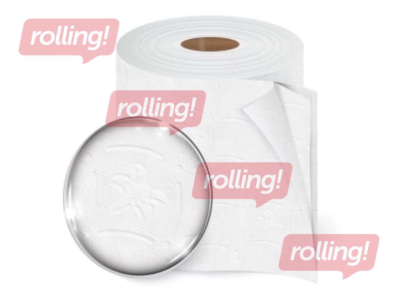 Tualetes papīrs Amoos, T4, balts, 3 slāņi, 18 ruļļi