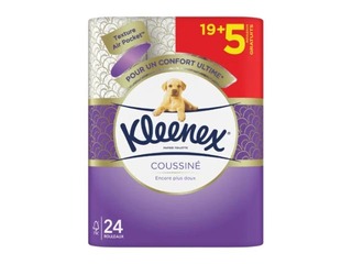 Tualetes papīrs Kleenex Coussine, 3 slāņi, 24 ruļļi