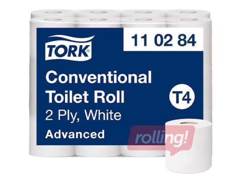 Toilet paper Tork Advanced T4, 2-ply, white, 24 rolls