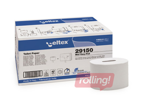 Tualettpaber CELTEX Easy Pull Centerfeed 150, valge, 2-kihiline, 12tk