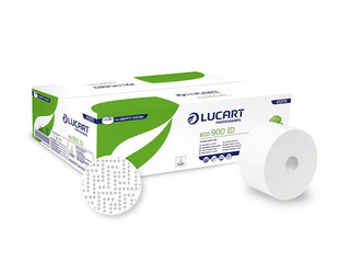 Tualettpaber Lucart Eco 900, 2-kihiline, valge, 12 rulli