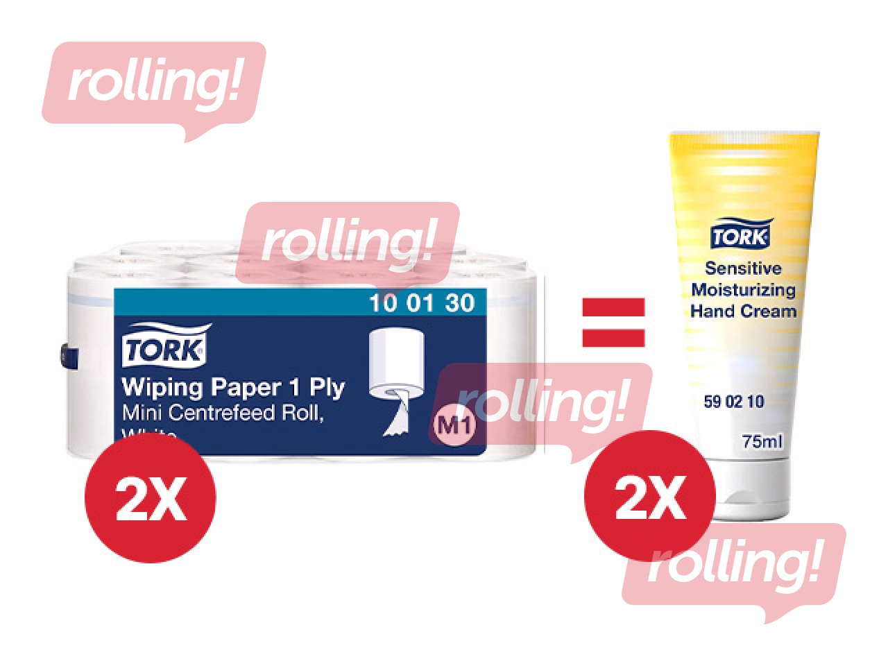 Paberrätikud Tork Advanced Mini M1, 1 kiht, valge, 120m, 11 rulli +KAMPAANIA Osta Tork paberrätiku