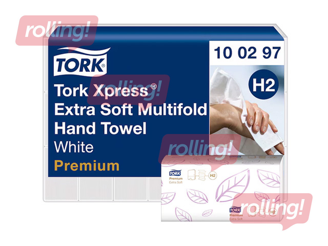 Бумажные полотенца Tork Premium Extra Soft, Multifold, H2, белые, 2 слоя, 100 листов, 21 пачка +АКЦИ
