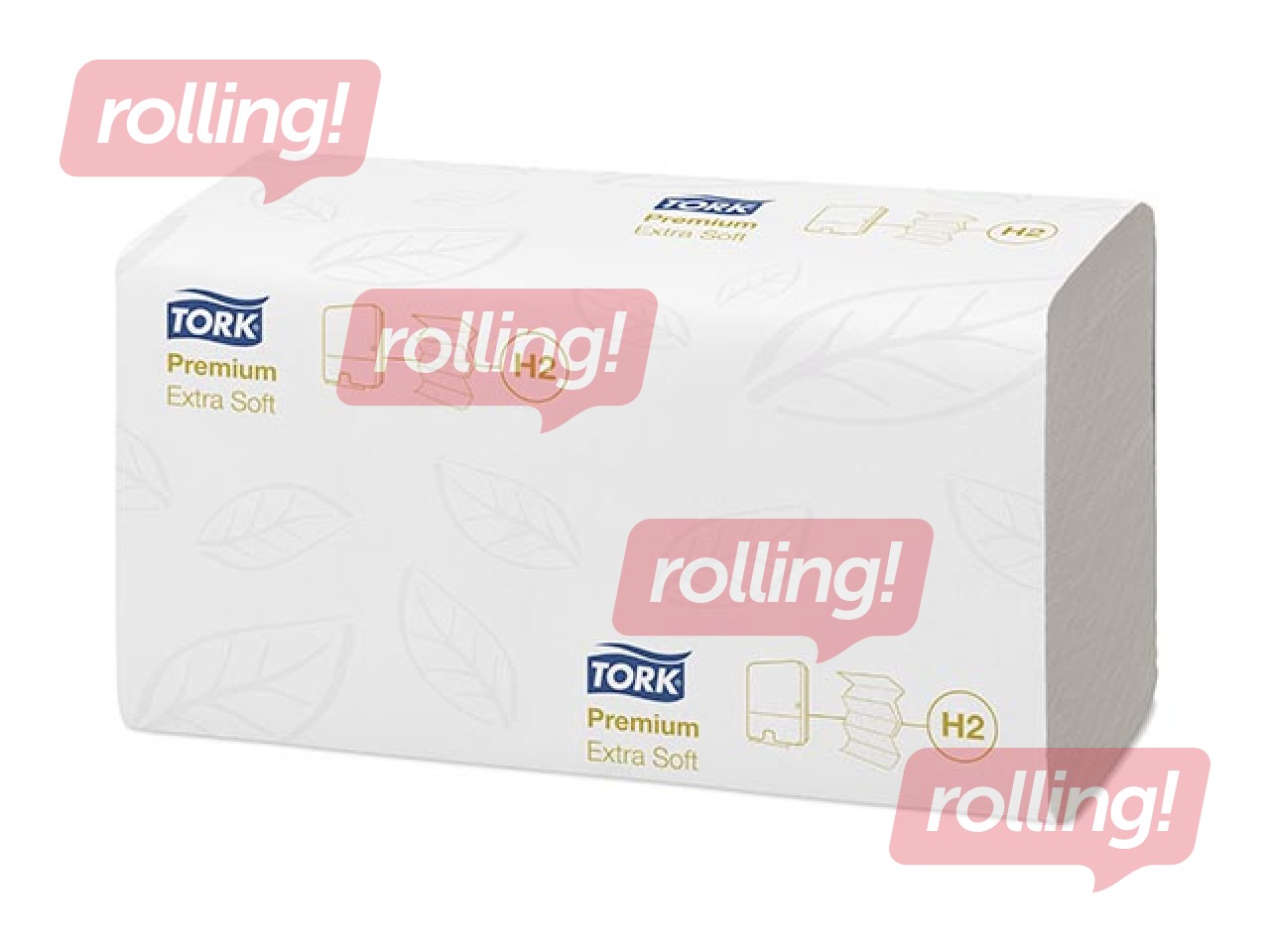 Paper towels Tork Premium Extra Soft, Multifold, H2, white, 2-ply, 100 sheets, 21 packs +PROMOTIO