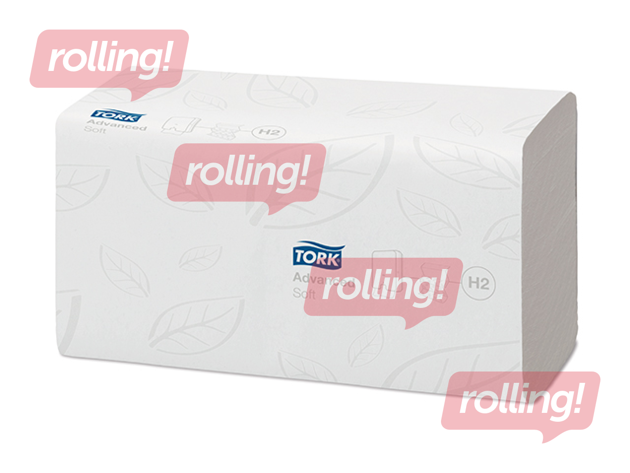 Papīra dvieļi Tork Advanced Soft, Z-locījums, H2, balti, 2 slāņi, 180 loksnes, 21 paciņa