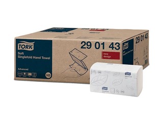 Papīra dvieļi Tork Advanced ZZ, H3, balti, 250 loksnes, 2 slāņi, 15 paciņas