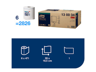 Бумажные полотенца Tork Advanced, M2, 1-слойные, 165м, 6 рулонов +АКЦИЯ Купите бумажные полотенц