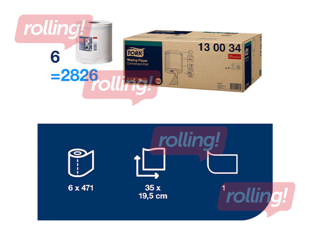 Бумажные полотенца Tork Advanced, M2, 1-слойные, 165м, 6 рулонов +АКЦИЯ Купите бумажные полотенц