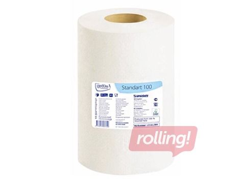 Paberrätikud Grite Standard 100, 12 rulli, 1 kiht, pleegitatud