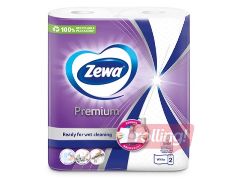 Papīra dvieļi Zewa Classic, 2 slāņi, 11m, 2 ruļļi 