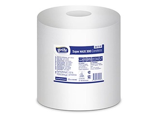 Бумажные полотенца Grite Super Maxi 300м, 6 рулонов, 1 слой, белые