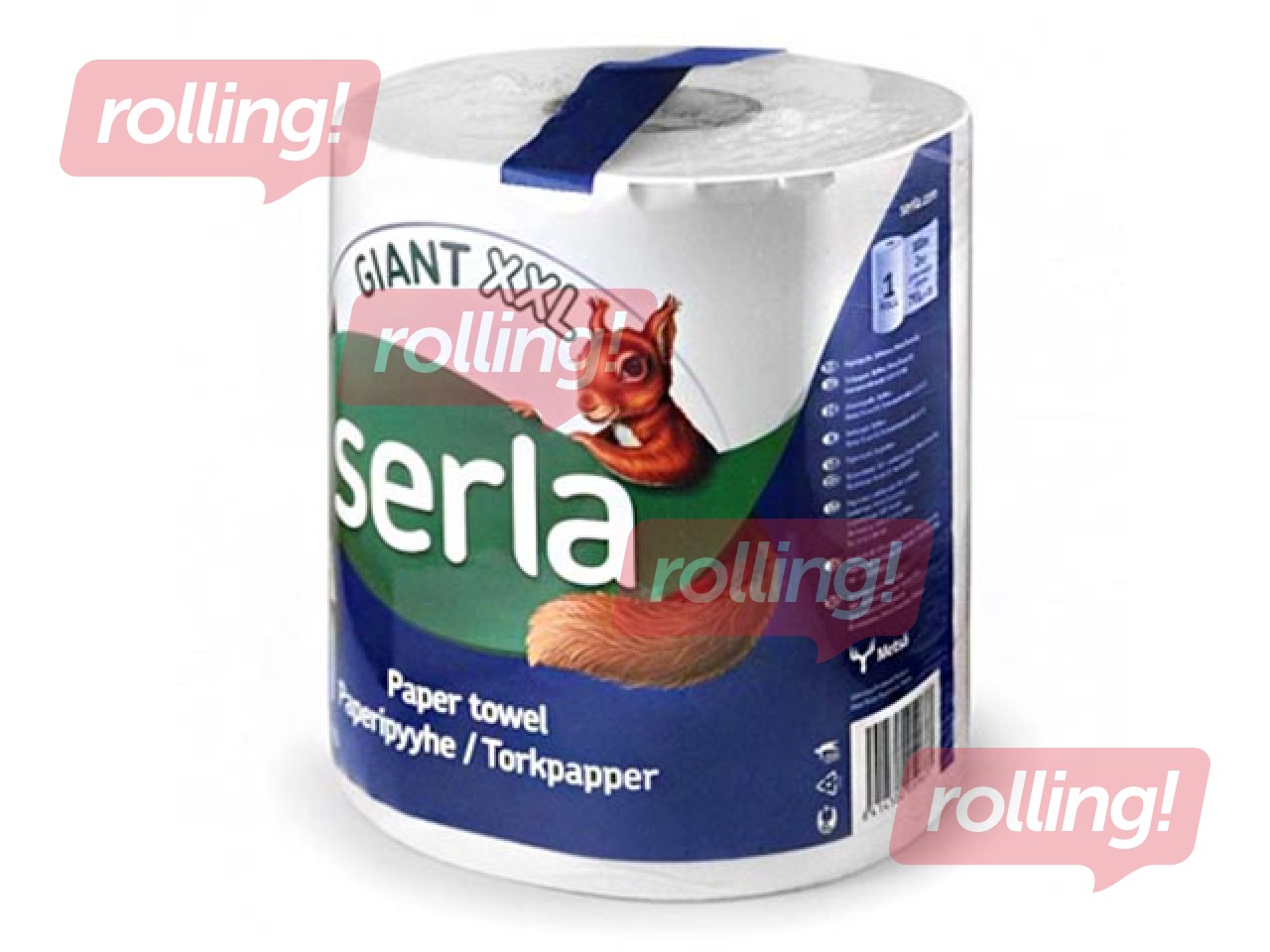 Paberrätik rullis Searla Giant XXL, 2 kihti, valge