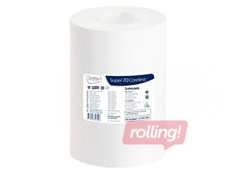 Rullpaberrätikud Grite Super Coreless 70m, Ø13, 12 rulli, 2-kih, valge