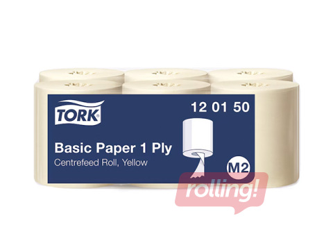 Paberrätikud Tork Universal, M2, kollased, 1-kihilised, 300m, 6 rulli