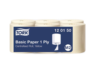 Paper towels Tork Universal, M2, yellow, 1-ply, 300m, 6 rolls
