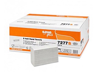 Hand wipes Celtex Save Plus Z2 (narrow 8 cm), 25 packs, 2 layers, white