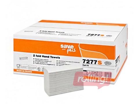 Салфетки для рук Celtex Save Plus Z2 (узкие 8 см), 25 пачек, 2 сл, белые