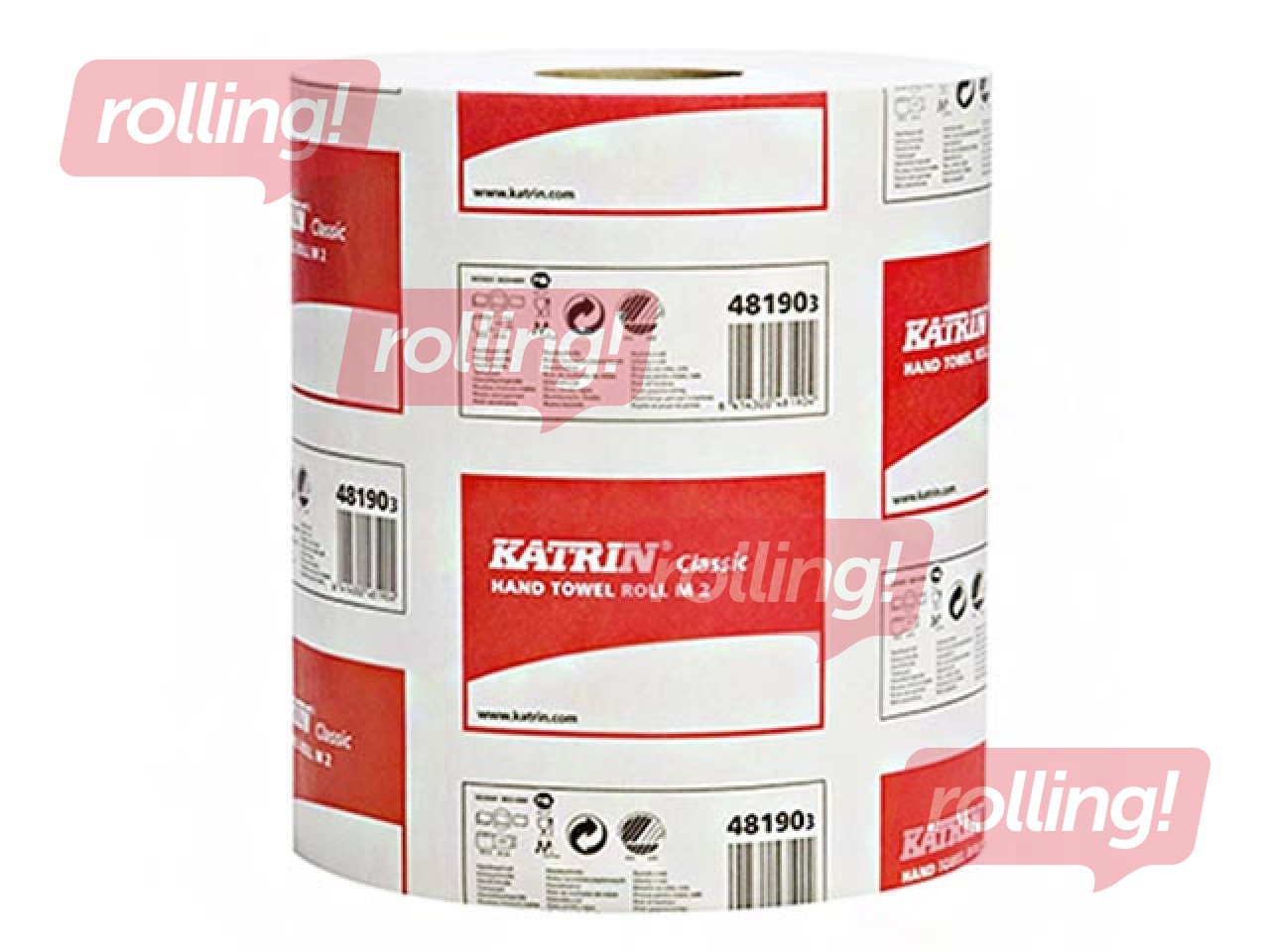 Бумажные полотенца Katrin Classic M2, 6 рулонов, 2 слоя, белый