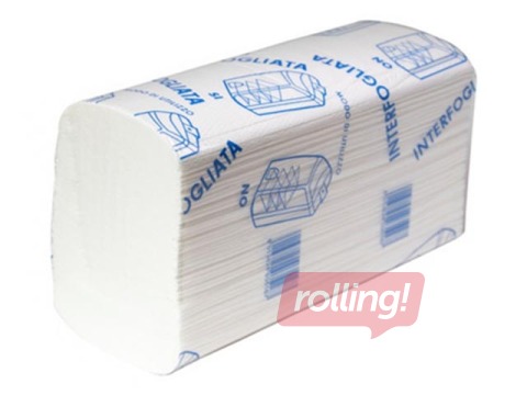 Бумажные листовые полотенца PAPERBLU, Z-изгиб, H2, 25 пачек., 2 слоя, белые