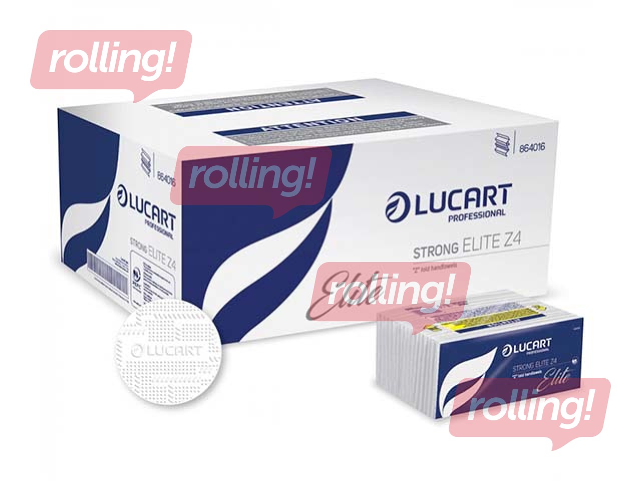 Kätepaberid Lucart Professional Strong Z4, 4 kihti, 154 lehte