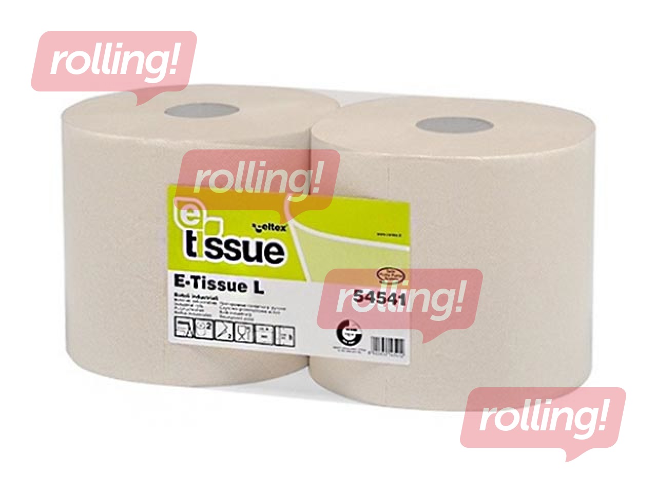 Tööstuslik paber Celtex E-Tissue L, 240m, pleegitamata, 2 rulli 