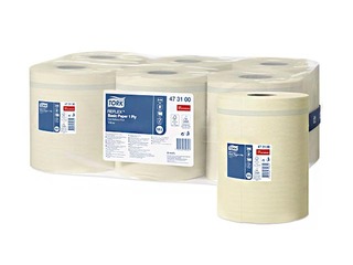 Papīra dvieļi Tork Reflex Basic, M4, dzelteni, 1 slānis, 300m, 6 ruļļi