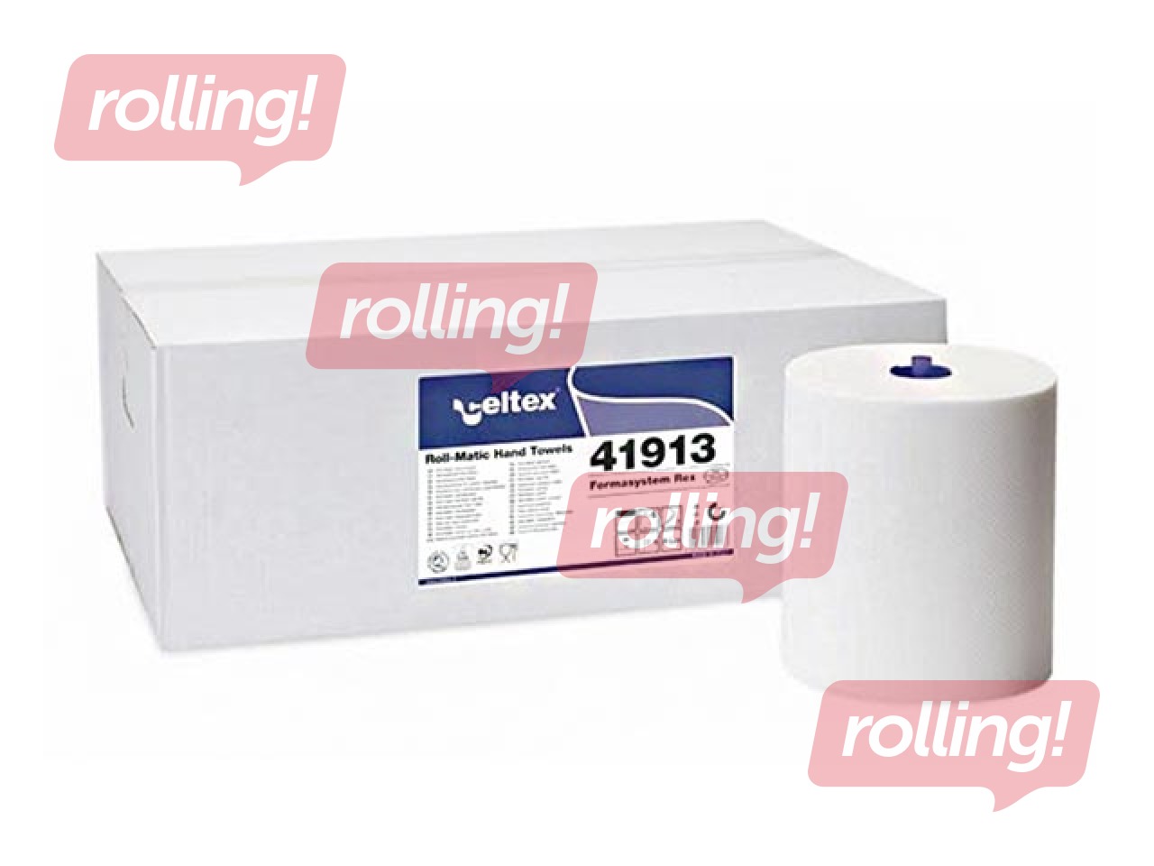 Paper towels Celtex Formasystem Rex 130m, Ø19, 6 rolls, white