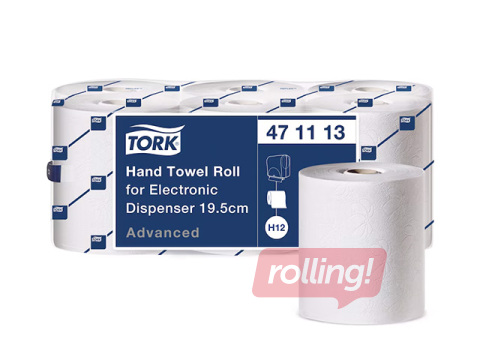 Paberrätikud Tork, H12, elektroonilisele dosaatorile, 2-kihilised, 143m, 6 rulli