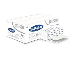 Papīra dvieļi Bulkysoft Premium, Z-fold, 2 slāņi, 150 loksnes, 25 paciņas