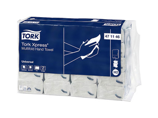 Листовые полотенца Tork Xpress Multifold H2, 2 слоя, белые, 20 пачек