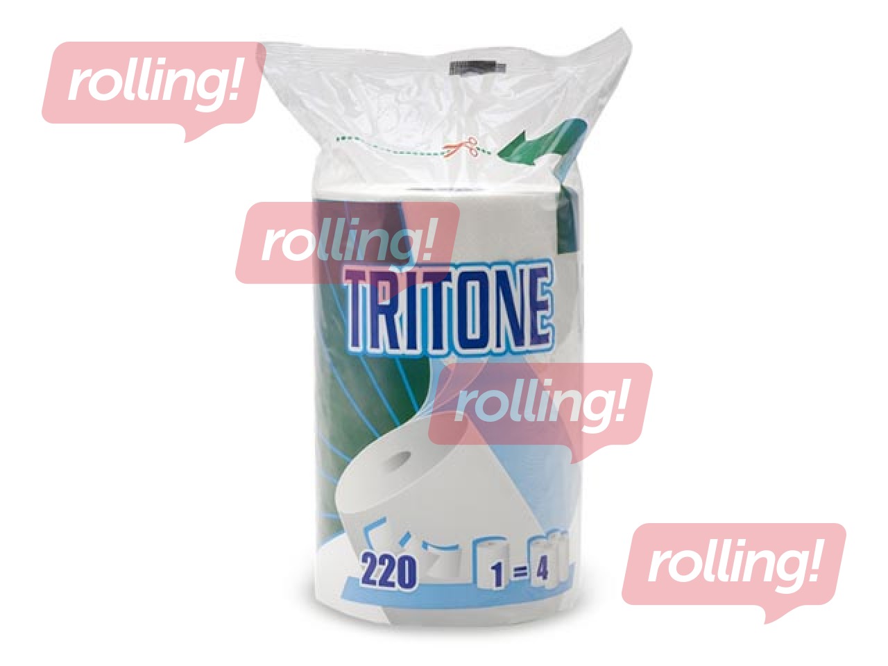 Paberrätik Celtex Tritone, 3 kihti, 53 m, valge, 1 rull