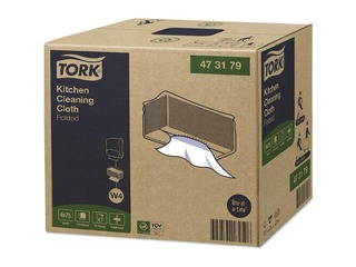 Mittekootud köögipuhastuslapid Tork, W4, valged, 1-kiht, 75 tk.
