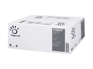 Paper towel in sheets Papernet Standart V, 250 sheet, 1 ply, 20 packs, 416608