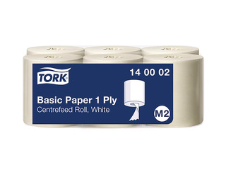 Paper towels Tork Basic, M2, 1-ply, 280m, 6 rolls