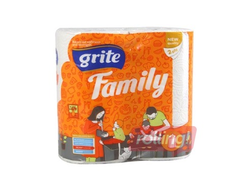 Paberrätik Family2, 2 rulli, 2 kihti, valge