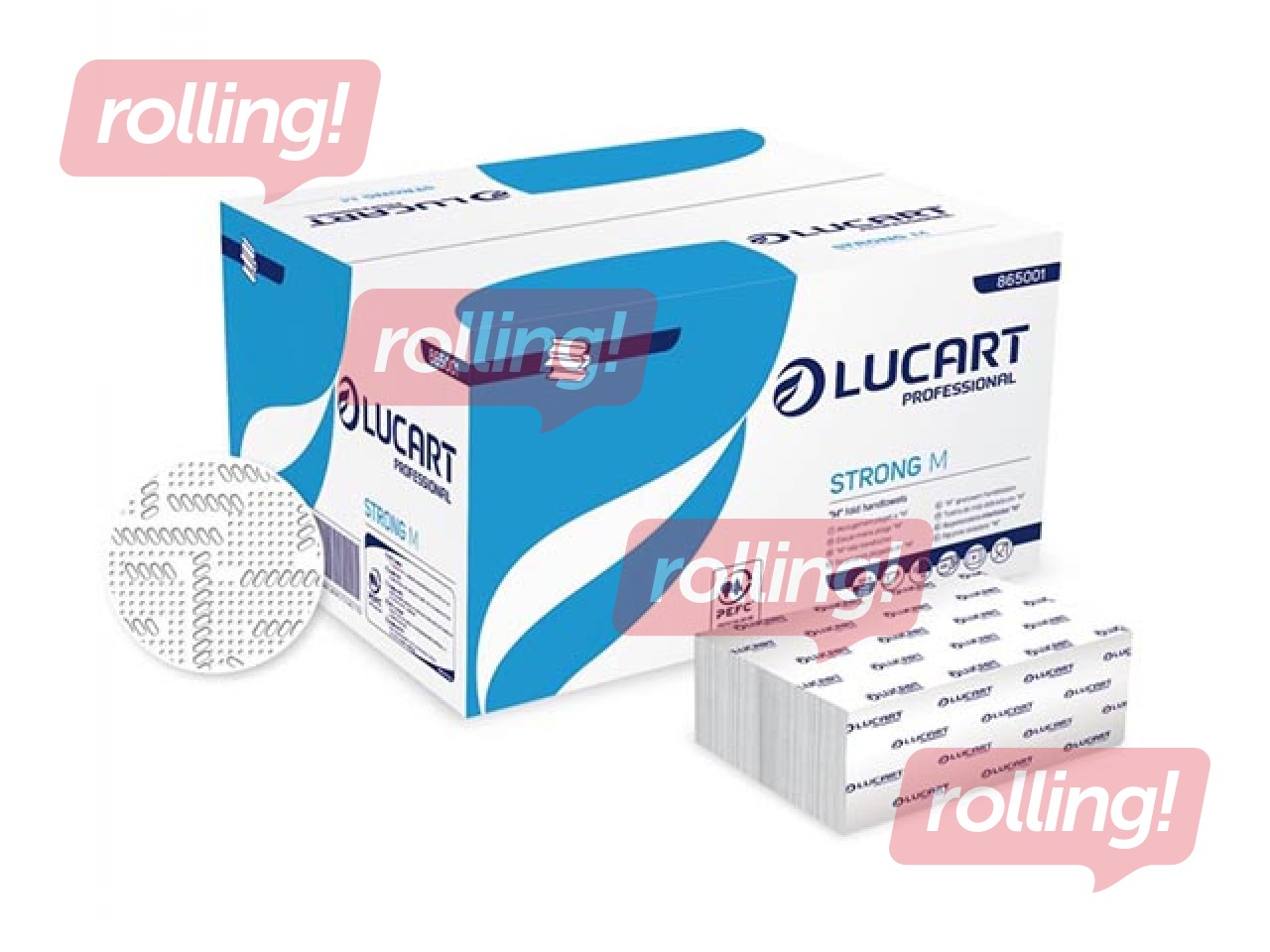Paper towels LUCART STRONG M 22,5x32cm, 2 layers, white