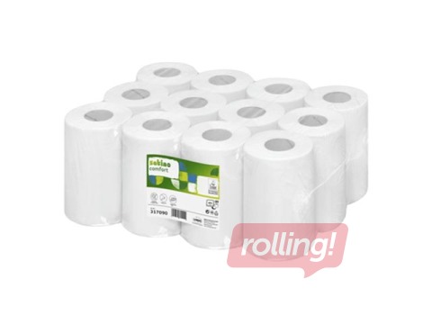 Paberrätikud Satino Comfort, 68m, 12 rulli, 2 kihti, valge