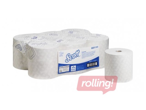 Paberrätikud Scott Max Airflex 1K, 350 m, 6 rulli, 1 kiht, valge