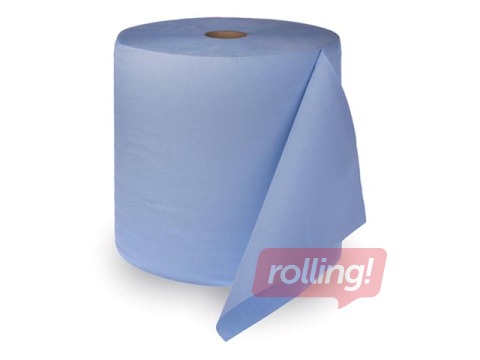 Industriālais papīrs Multicel, 1000 loksnes, 2 slāņi, zils, 680m, 2 ruļļi