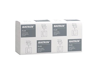Paper towels in sheets Katrin Plus Non Stop M2, white, 2 layers, 21 packs 