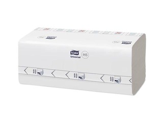 Paberikäterätikud lehtedena Tork Universal, PeakServe Continuous, H5, 1-kiht, 410 lehte, 12 pakk
