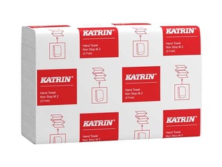 Paper towels in sheets Katrin, Non Stop M2 Z-fold, white, 2 layers, 21 packs