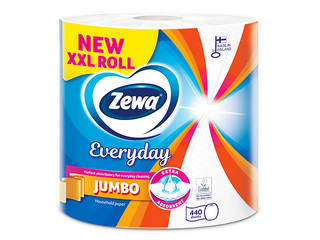 Paber­rätik Zewa Everyday Jumbo XXL, 2 kihti, 440 lehte, 1 rull