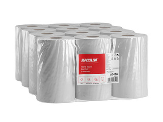 Paberirätikud Katrin Centrefeed S2, 12 rulli, 2-kihilised, valged