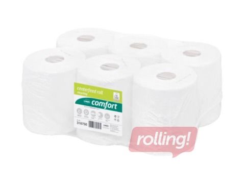 Paberrätikud Satino Comfort, 138m, 6 rulli, 2 kihti, valge