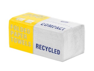 Papīra dvieļi Grite Economy 250, V-locījums (platās 11cm), 2 slāņi, 250 loksnes, 1 paciņa