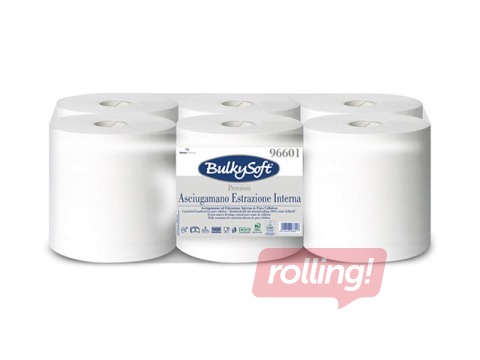 Paper towels Bulkysoft Premium, 6 rolls, 150 m, 2 layers, white