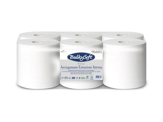 Paper towels Bulkysoft Premium, 6 rolls, 150 m, 2 layers, white